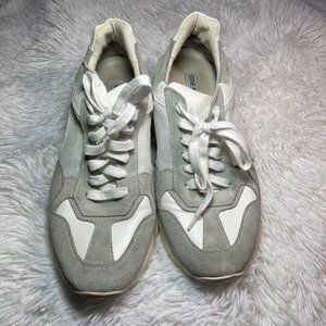 Steve Madden Men's Cole Sneaker, White gray size 10M